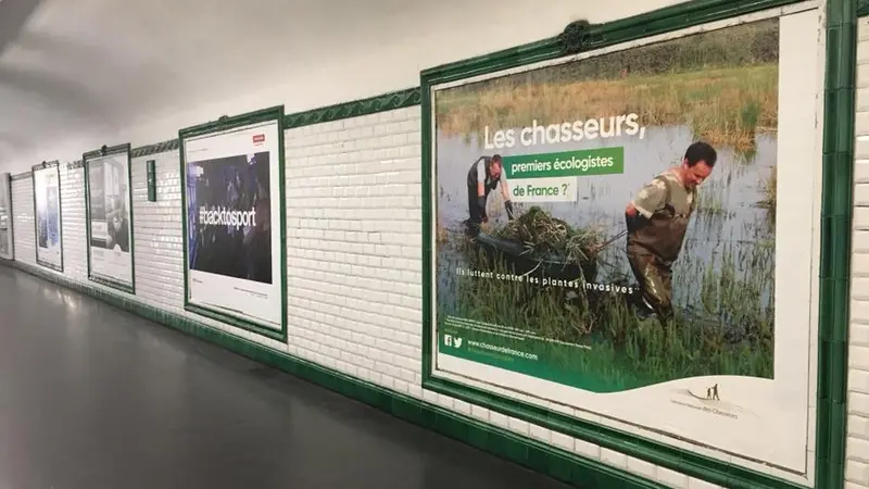 Premières photos de la campagne de communication de la FNC dans le métro parisien