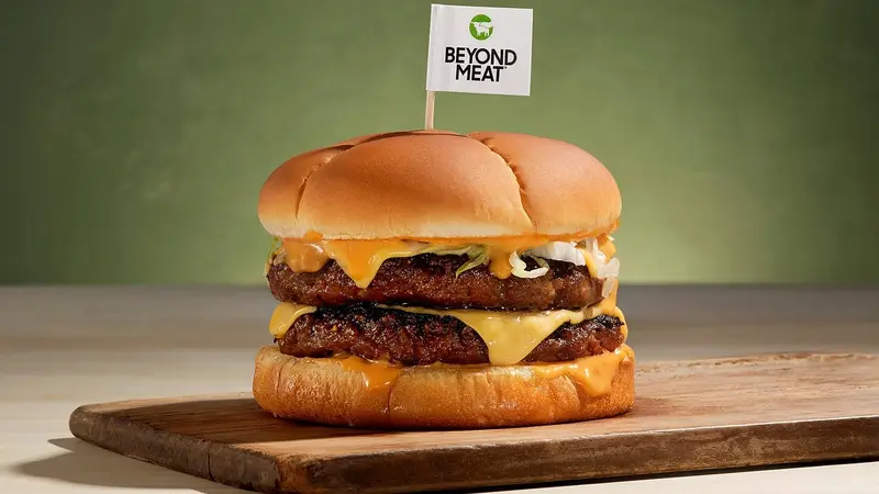 Beyond Burger avec drapeau