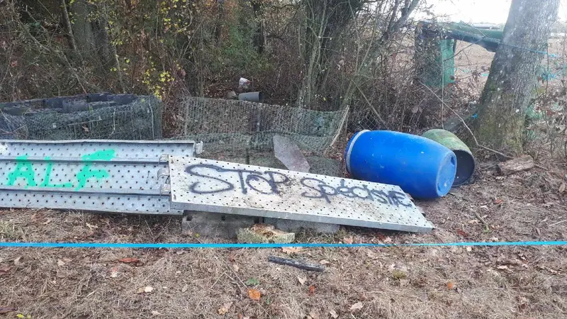 ALF détruit de nouveaux miradors en Seine et Marne