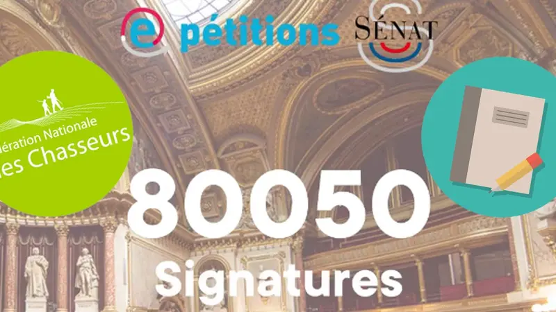 La pétition déposée par Willy Schraen sur le site du Sénat atteint les 80.000 signatures