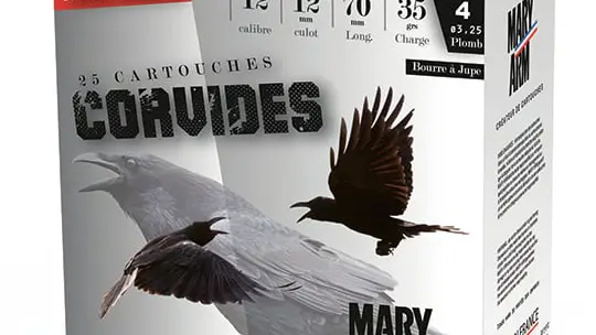 Une cartouche spéciale corvidés chez Mary Arm