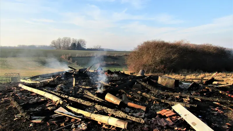 Vosges : un rendez-vous de chasse entièrement ravagé par les flammes