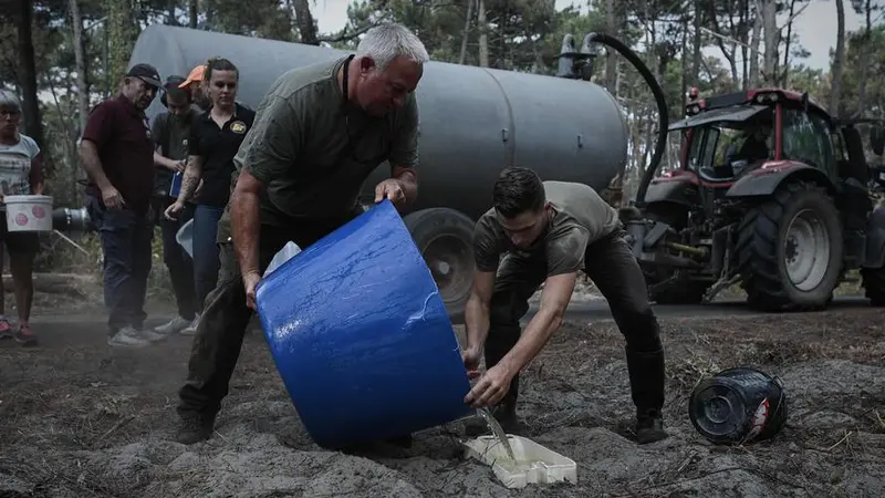 Gironde : les chasseurs au chevet de la faune installent des points d’eau
