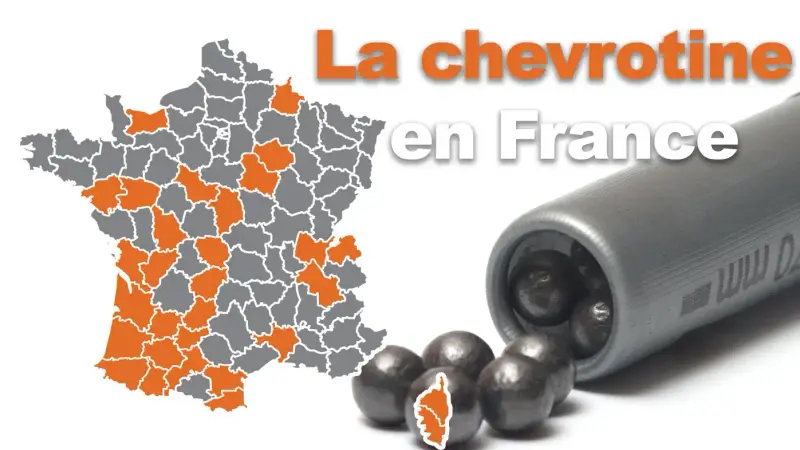 Dans quels départements la chevrotine est-elle autorisée ?