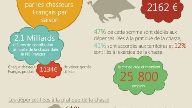 Les chiffres clés de la chasse en France
