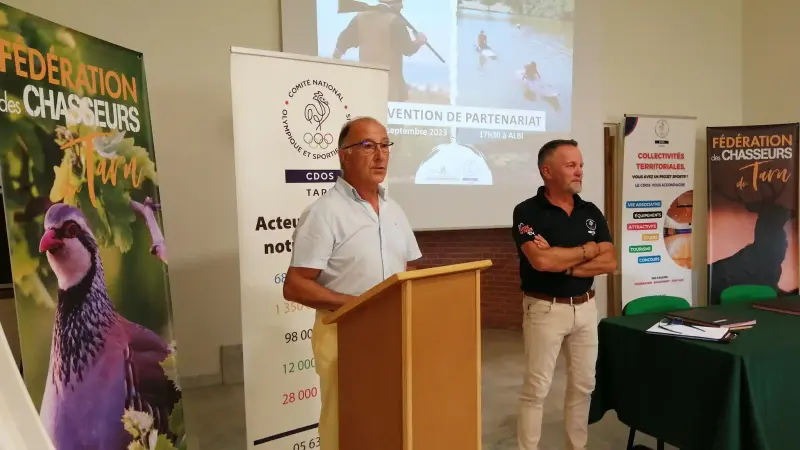 Tarn : la Fédération des chasseurs signe une convention avec le Comité départemental olympique