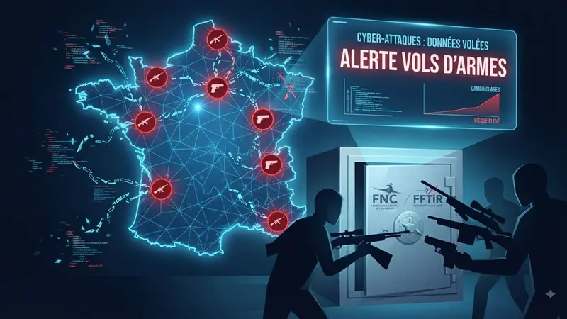Fuites de données de la FFTir, FNC, SIA : les vols d’armes se multiplient