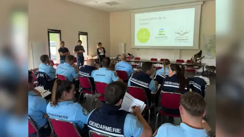 gendarmes à la FDC de Haute-Vienne