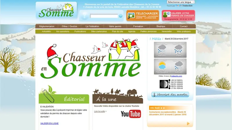 Le site de la fédération de la Somme hacké par les anti-chasses