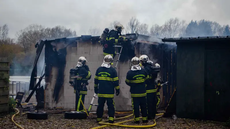 Saint-Amand-les-Eaux : une hutte de chasse ravagée par les flammes