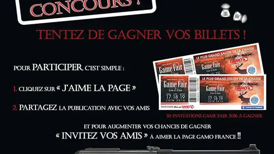 Gagnez vos places pour le Game Fair avec Simac