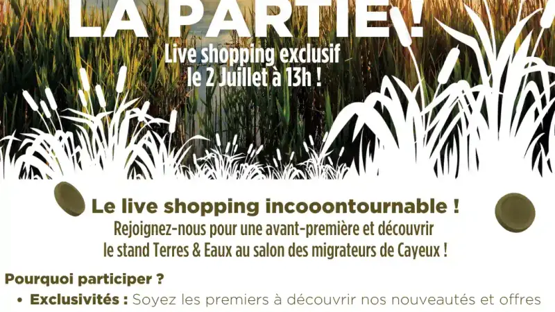 Terres & Eaux lance les « live shopping »