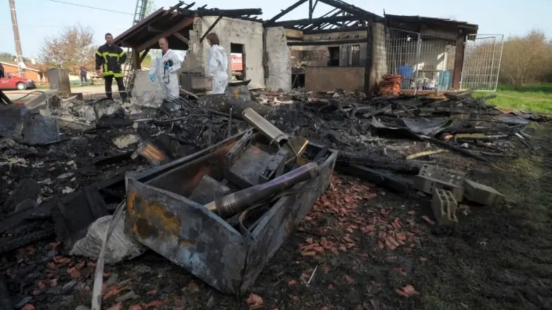 La maison de la chasse de Brocas ravagée par un incendie