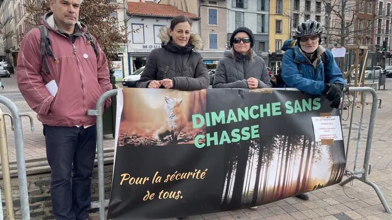 Très faible participation à la manifestation anti-chasse au Puy-en-Velay