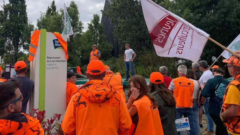 Manifestation des chasseurs de Loire-Atlantique : sans accords, les chasseurs cesseront de payer les dégâts