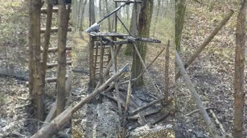 Deux miradors incendiés à Grundvillers en Moselle