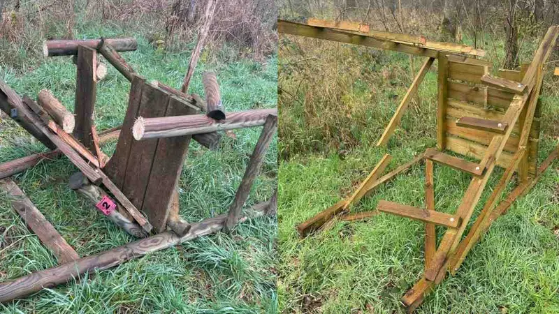 miradors détruits dans la nièvre