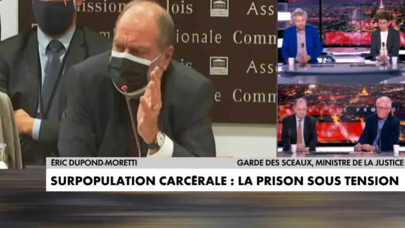 Dupont Moretti explique que des prisons ne peuvent être construites à cause des battues de sangliers