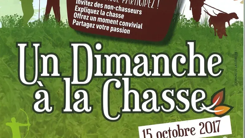 L'opération un dimanche à la chasse le 15 octobre 2017