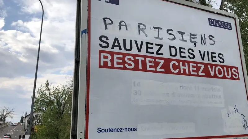Parisiens sauvez des vies, restez chez vous !