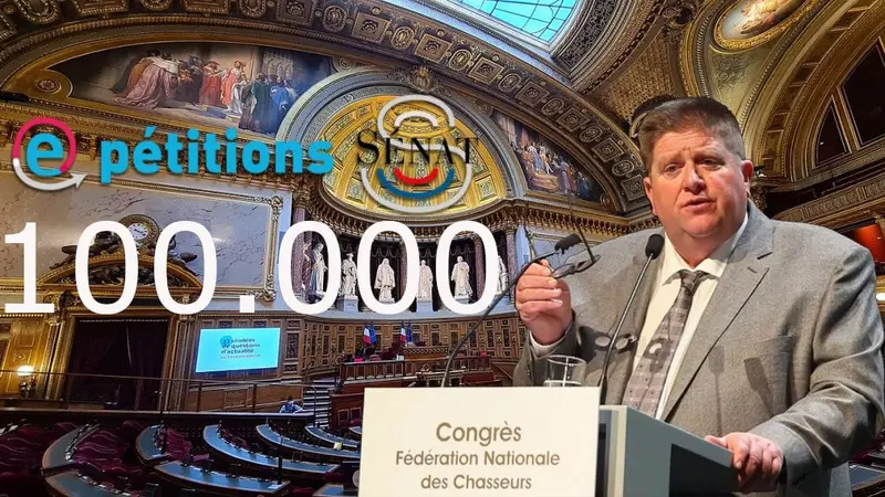 La pétition au Sénat déposée par Willy Schraen a dépassé les 100.000 signatures!