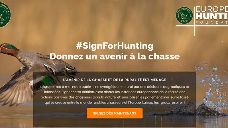 Les chasseurs d’Europe se rassemblent autour d’une pétition