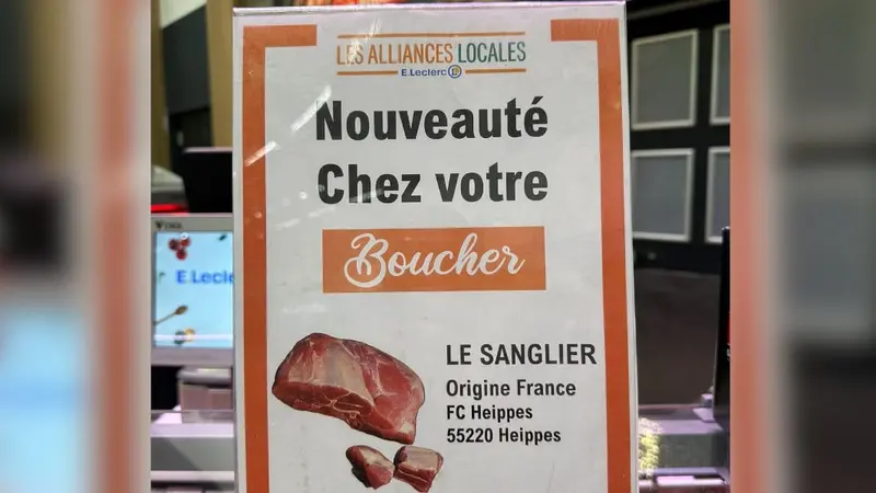 venaison vendue dans les magasins Leclerc
