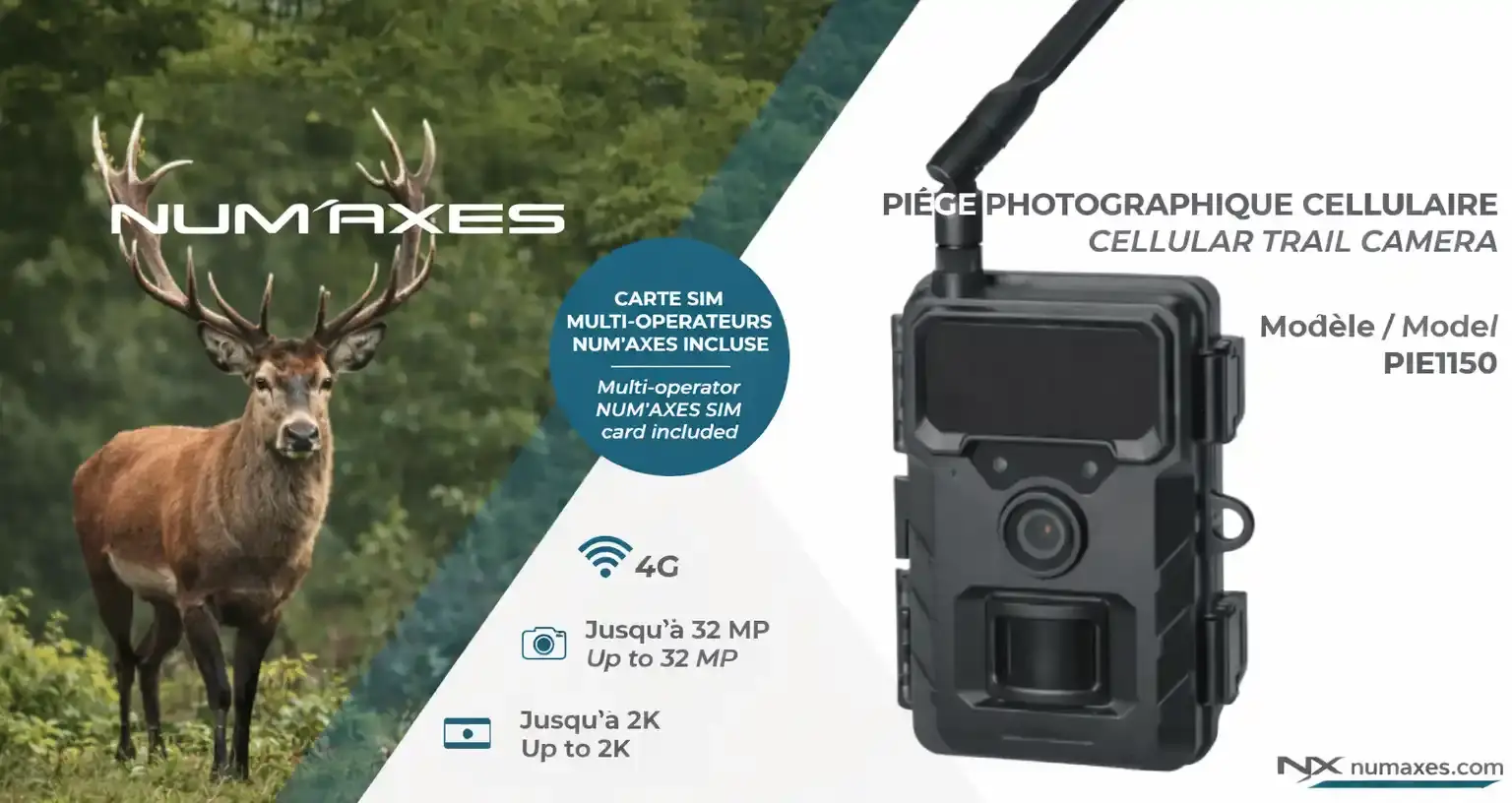 Piège photographique cellulaire PIE1150 – 4G