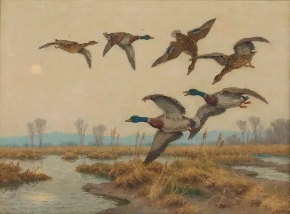 Huile-sur-toile-Georges-Frederic-Rotig