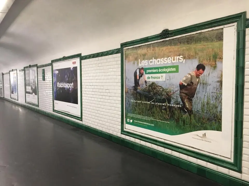 Premières photos de la campagne de communication de la FNC dans le métro parisien