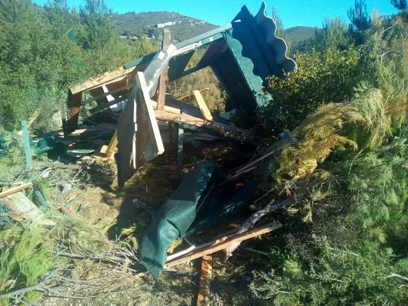 Plusieurs postes de chasse détruits par les anti-chasse sur les hauteurs de Marseille