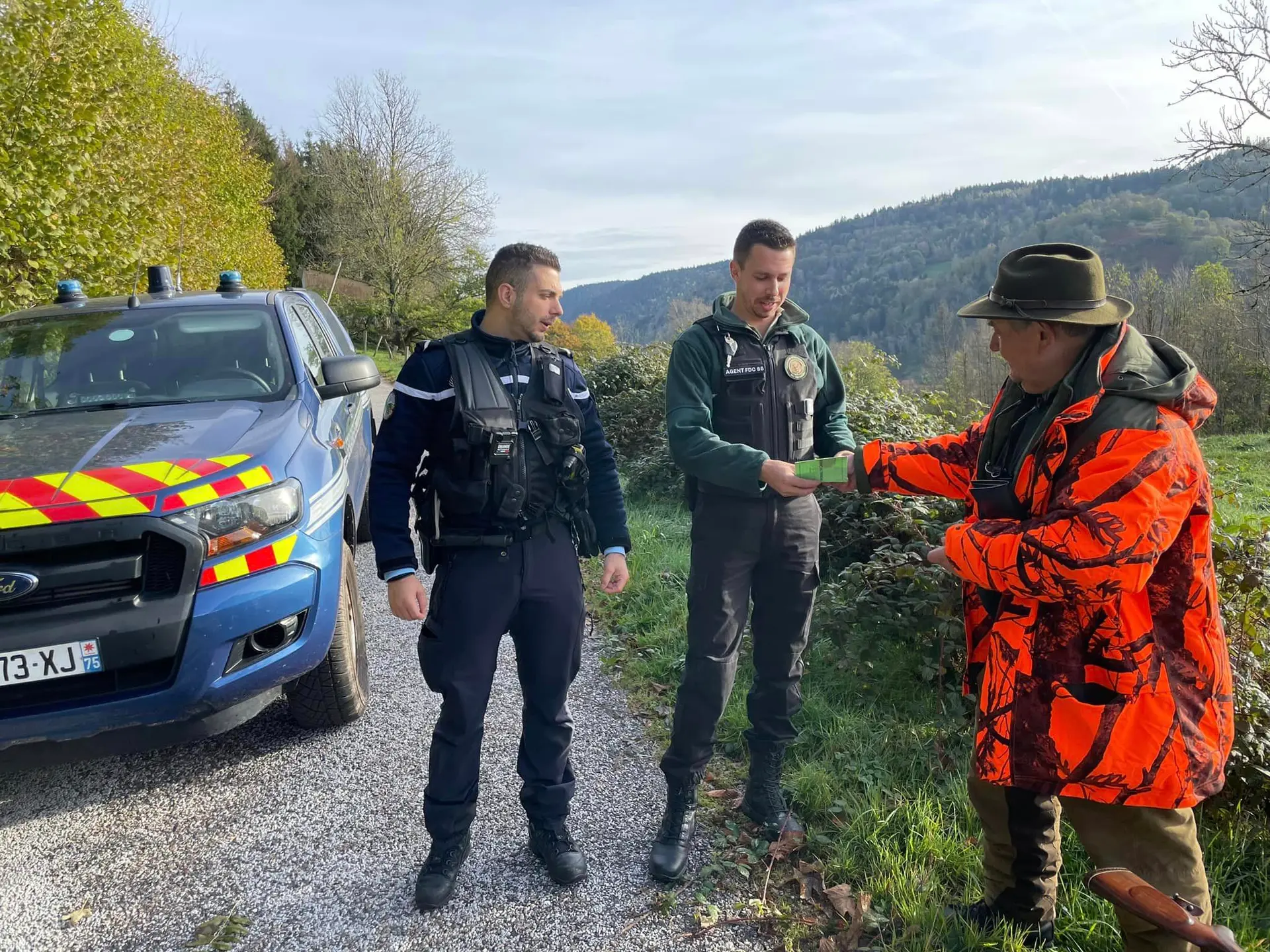 Vosges : des chasseurs contrôlés, aucune infraction relevée