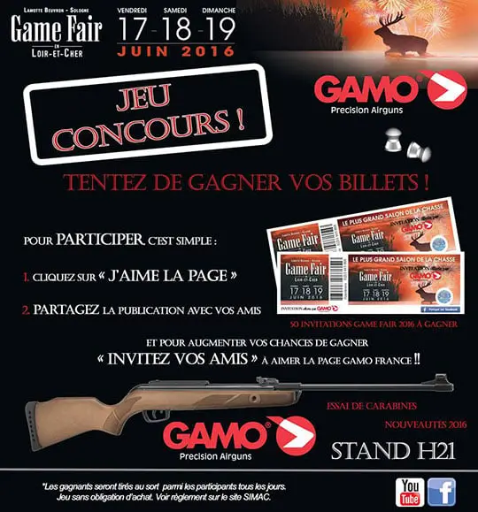 Gagnez vos places pour le Game Fair avec Simac