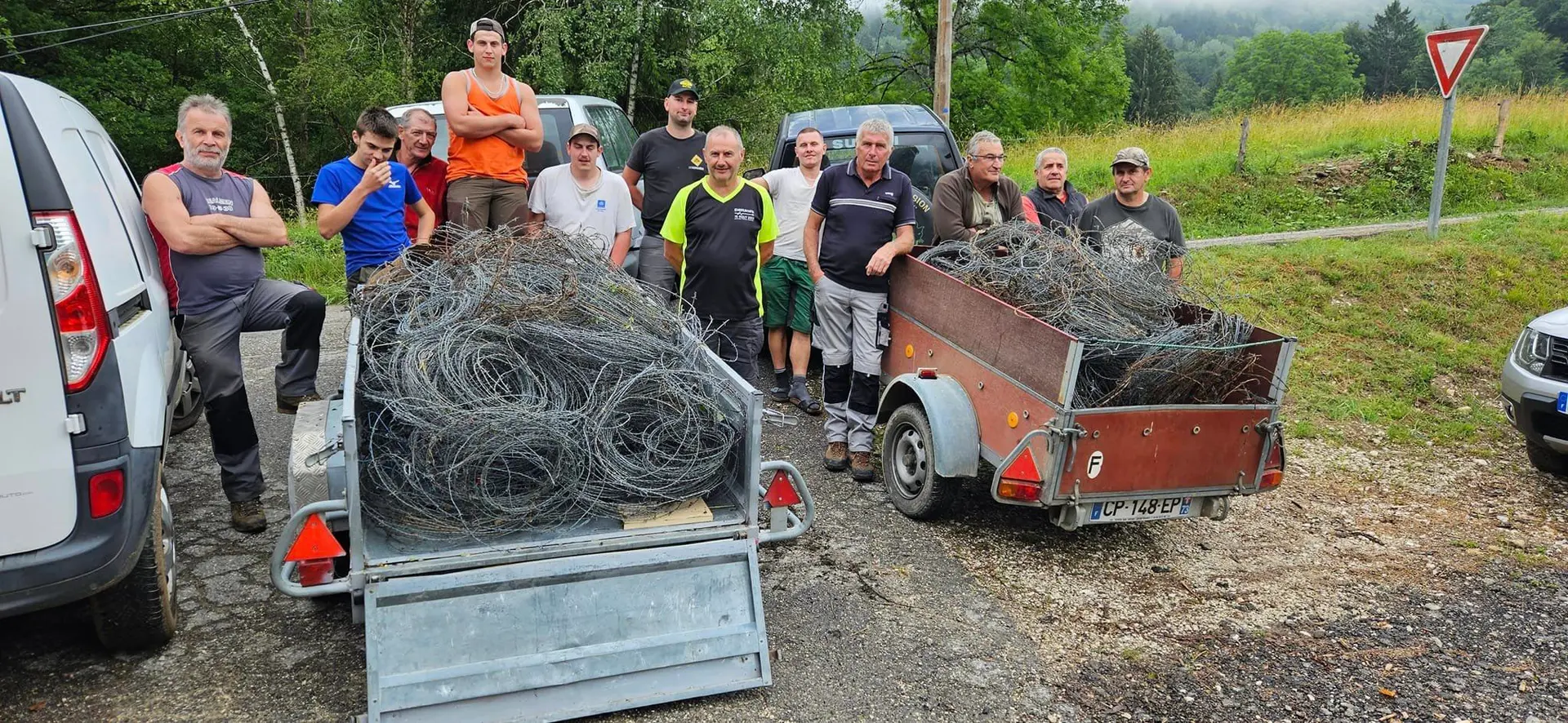 En Haute-Savoie, les chasseurs ont mené à bien leur « opération barbelés »