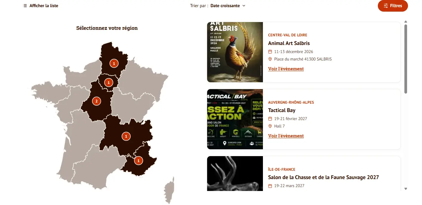 Nouvelle version de Chasse Passion : découvrez l’agenda de la chasse
