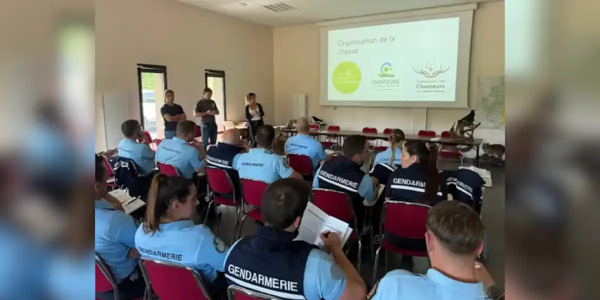gendarmes à la FDC de Haute-Vienne
