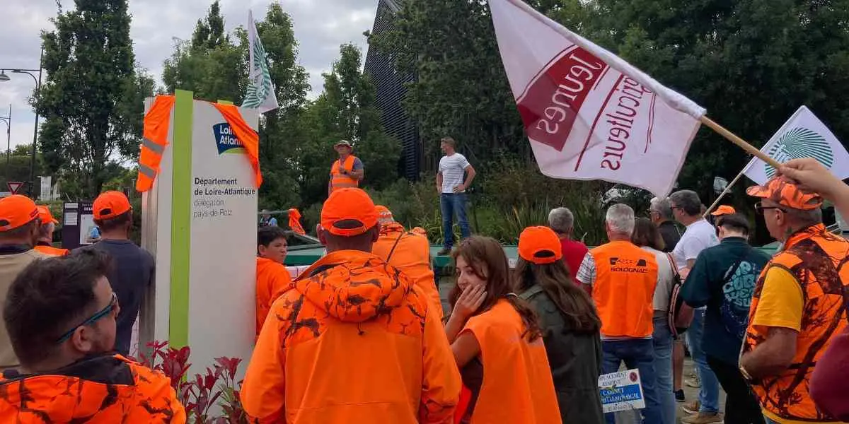 Manifestation des chasseurs de Loire-Atlantique : sans accords, les chasseurs cesseront de payer les dégâts
