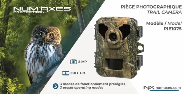 Nouveau piège photo Num’Axes PIE 1075 à prix mini.