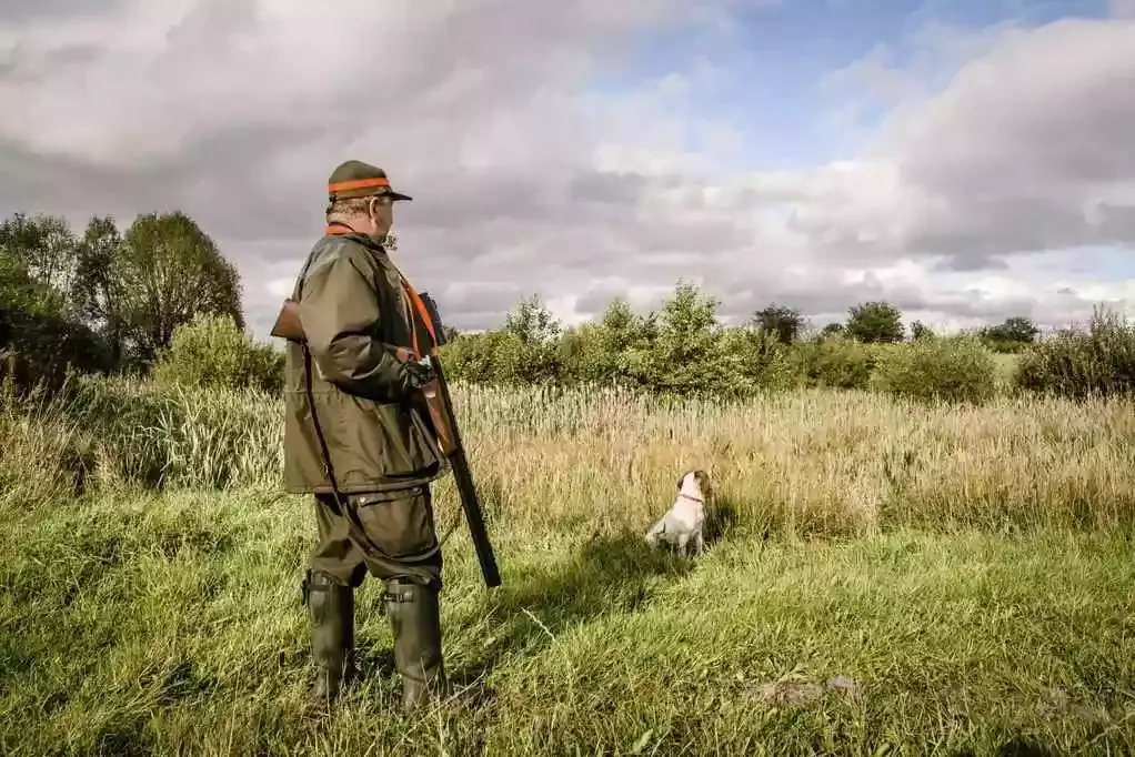 chasseur et son chien