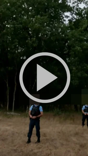 Miniature : [Vidéo] Après avoir reçu un appel, les gendarmes contrôlent un chasseur à l’affût