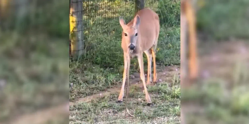 biche mange serpent