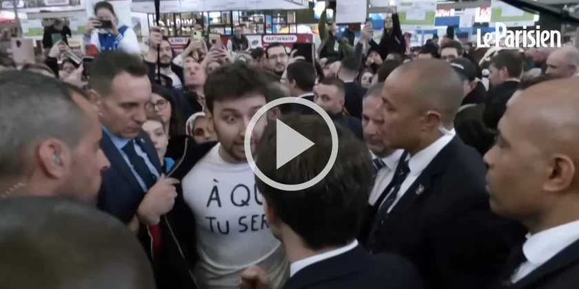 [Vidéo] Un militant écologiste accule Emmanuel Macron dans la foule du salon de l’agriculture