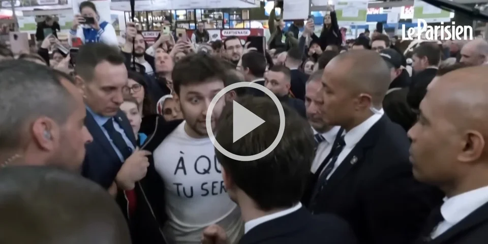 [Vidéo] Un militant écologiste accule Emmanuel Macron dans la foule du salon de l’agriculture