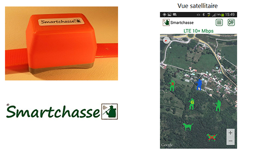 Un collier connecté pour chien de chasse