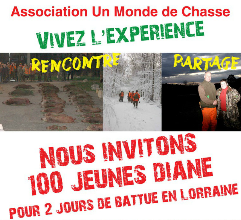100 femmes invitées à la chasse le temps d’un week-end !