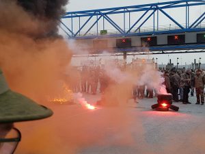 9 chasseurs en garde à vue suite à la manifestation sur le pont de Normandie