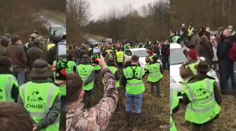 Rassemblement des ruraux contre AVA en forêt de Compiègne