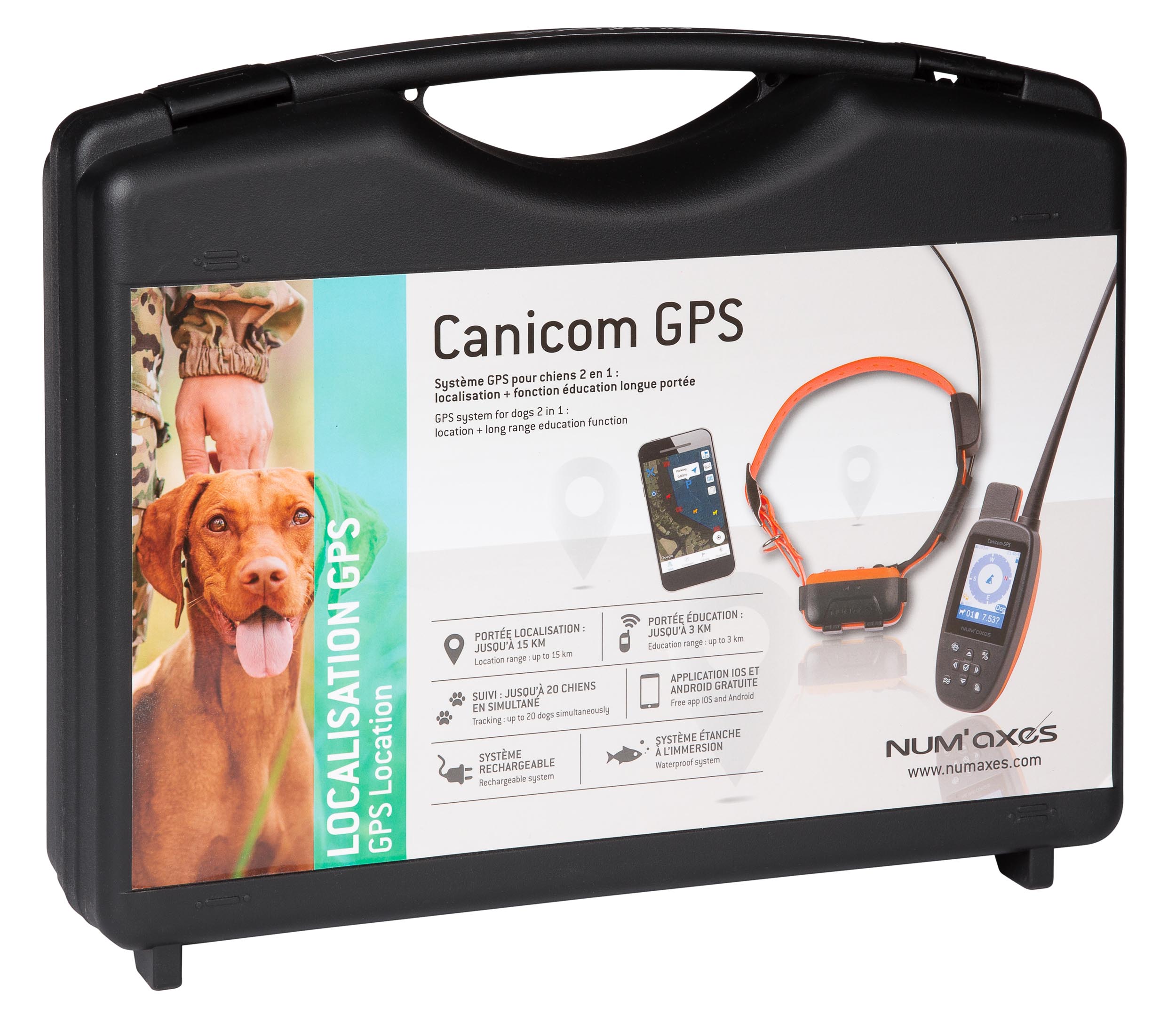 Canicom GPS : le collier 2 en 1 de chez Num’axes