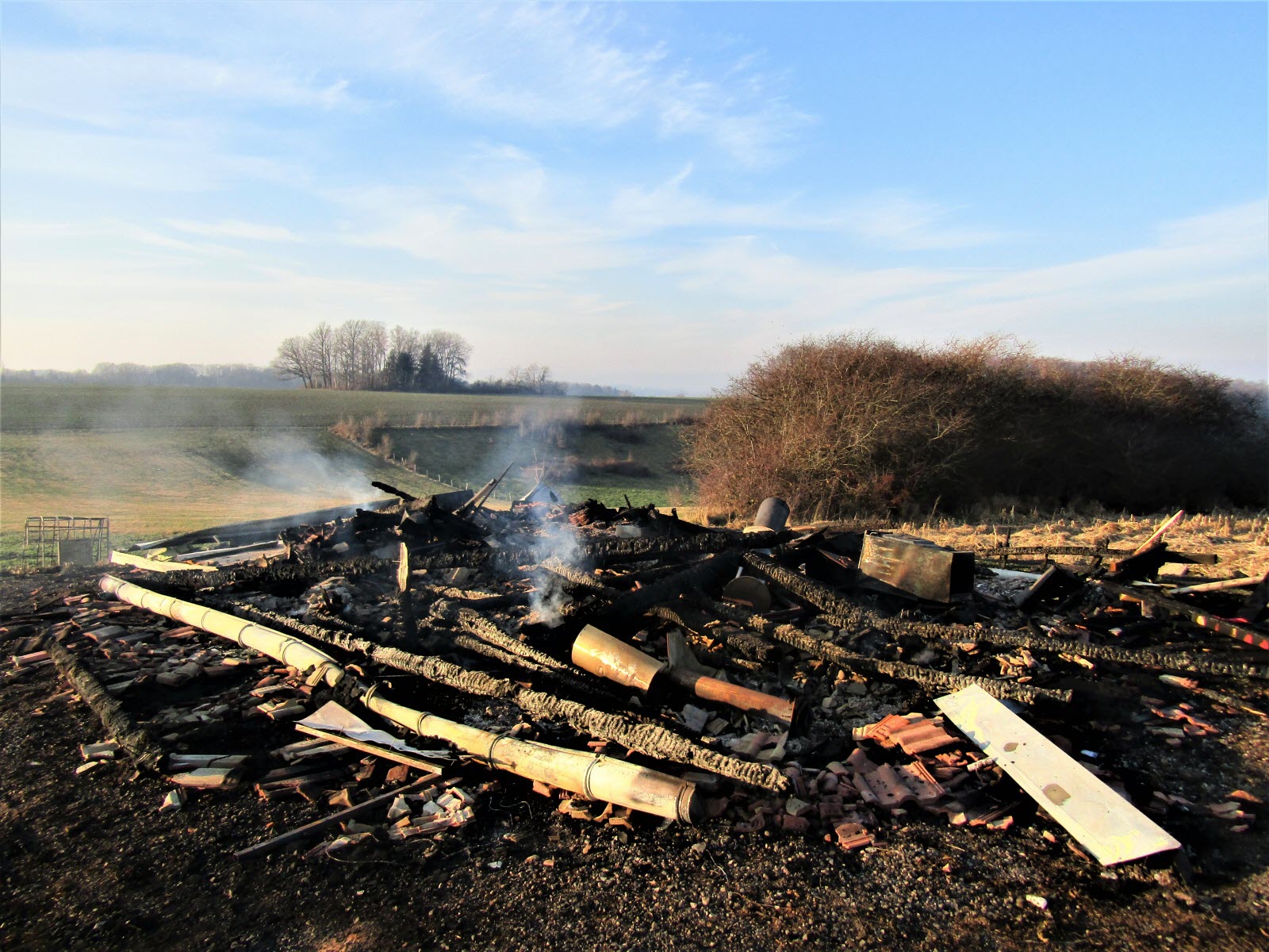 Vosges : un rendez-vous de chasse entièrement ravagé par les flammes