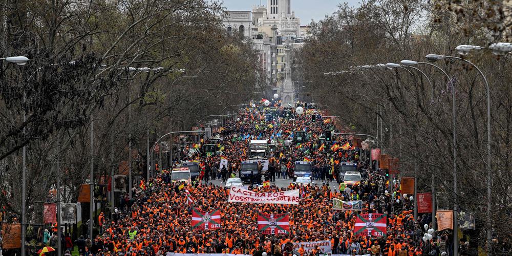 Espagne : 150 000 ruraux ont défilé à Madrid